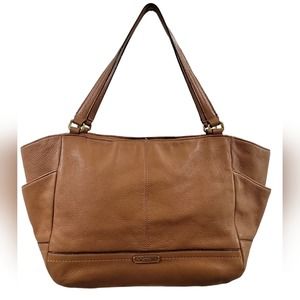 Coach Park Saddle Brown Carrie Tote